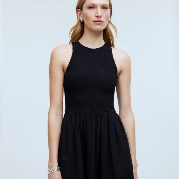 Madewell The Melody Smocked Midi Dress - Picture 2 of 7